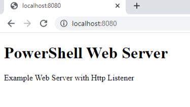 powershell web server